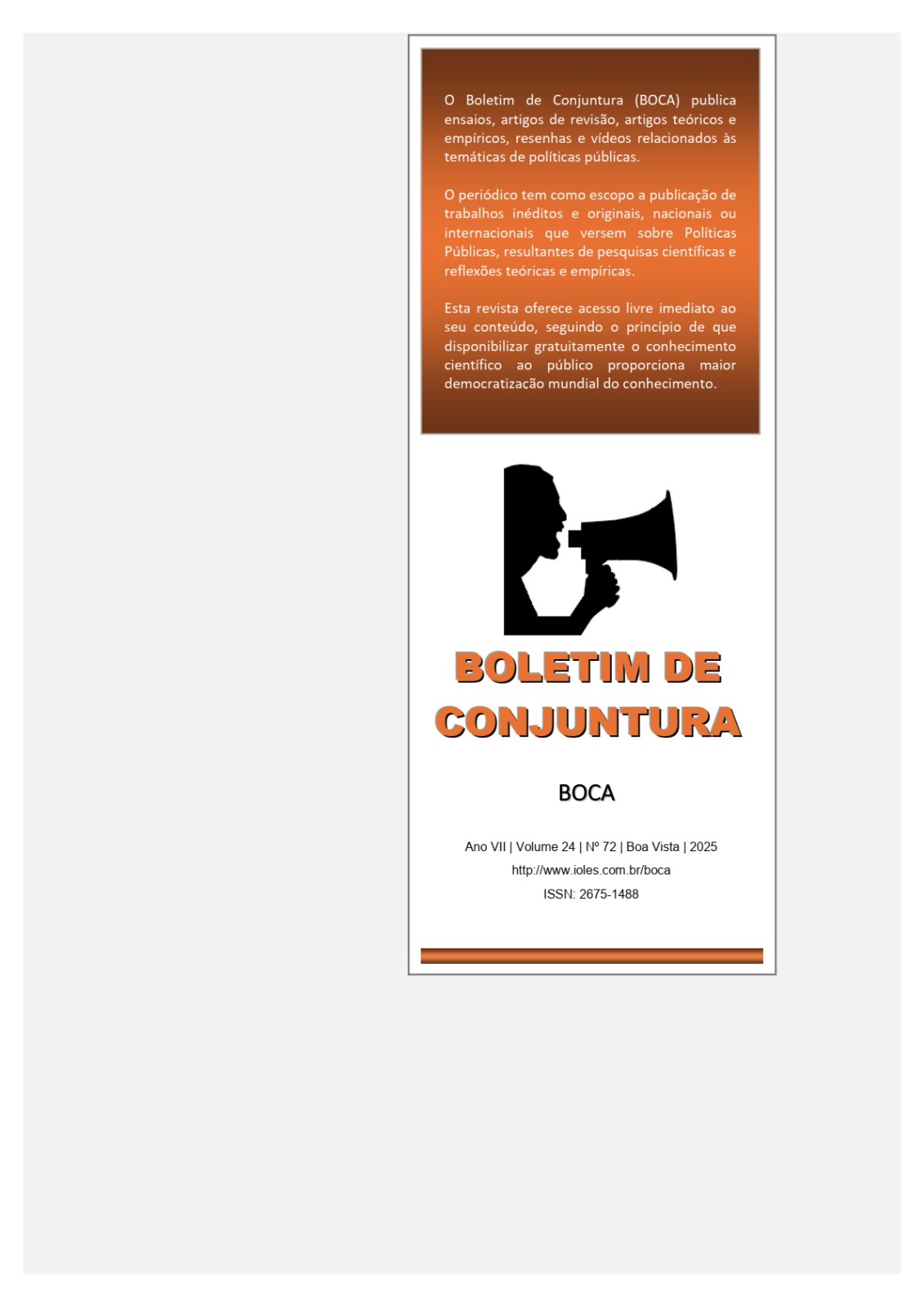 					View Vol. 24 No. 72 (2025): Dezembro
				